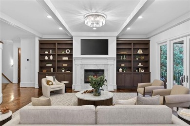 Just steps from Chastain Park, this exceptional five-bedroom on North Fulton Golf Course in Georgia - for sale on GolfHomes.com, golf home, golf lot