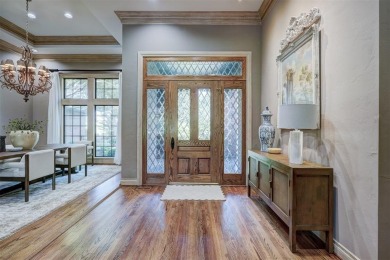 Exquisitely crafted custom residence on the 12th fairway of the on Oak Tree National Golf and Country Club in Oklahoma - for sale on GolfHomes.com, golf home, golf lot