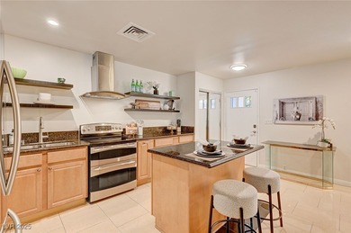 Rarely Available One-Story End-Unit Brick Townhome adjacent to on Las Vegas Country Club in Nevada - for sale on GolfHomes.com, golf home, golf lot