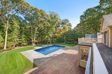 Nestled on 3 secluded acres, this stunning home embodies on Noyac Golf Club in New York - for sale on GolfHomes.com, golf home, golf lot