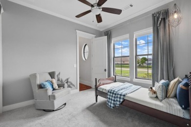 This stunning home sits on a premium corner lot backing to Hole on The Bridges Golf Club in Texas - for sale on GolfHomes.com, golf home, golf lot