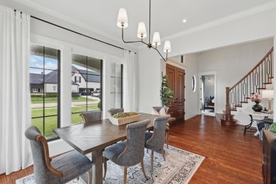 This stunning home sits on a premium corner lot backing to Hole on The Bridges Golf Club in Texas - for sale on GolfHomes.com, golf home, golf lot
