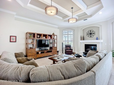 Immaculate concrete block home with high and coffered ceilings on Marsh Creek Country Club in Florida - for sale on GolfHomes.com, golf home, golf lot