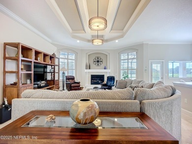 Immaculate concrete block home with high and coffered ceilings on Marsh Creek Country Club in Florida - for sale on GolfHomes.com, golf home, golf lot