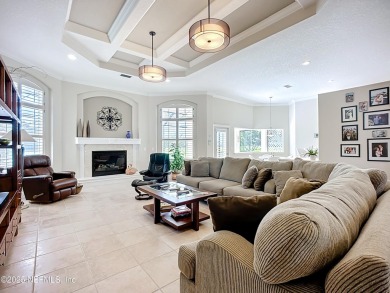 Immaculate concrete block home with high and coffered ceilings on Marsh Creek Country Club in Florida - for sale on GolfHomes.com, golf home, golf lot