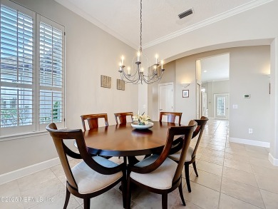 Immaculate concrete block home with high and coffered ceilings on Marsh Creek Country Club in Florida - for sale on GolfHomes.com, golf home, golf lot