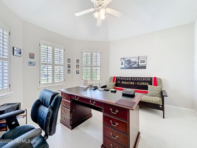 Immaculate concrete block home with high and coffered ceilings on Marsh Creek Country Club in Florida - for sale on GolfHomes.com, golf home, golf lot