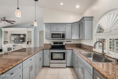 This beautifully maintained single-level 3 bed, 2 bath home sits on Sunland Springs Golf Course  in Arizona - for sale on GolfHomes.com, golf home, golf lot