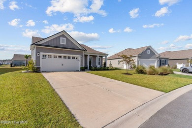 Contemporary coastal elegance defines this nearly new Eagle Run on Crow Creek Golf Club in North Carolina - for sale on GolfHomes.com, golf home, golf lot