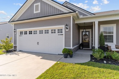Contemporary coastal elegance defines this nearly new Eagle Run on Crow Creek Golf Club in North Carolina - for sale on GolfHomes.com, golf home, golf lot