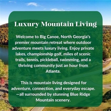 || CHOCTAW VILLAGE LOCATION || MASTER ON MAIN || FULL BASEMENT on Big Canoe Golf Club - Cherokee in Georgia - for sale on GolfHomes.com, golf home, golf lot