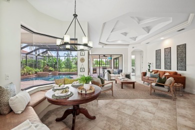 This gorgeous custom Lee Wetherington home is poised on one of on Lakewood Ranch Golf and Country Club in Florida - for sale on GolfHomes.com, golf home, golf lot