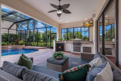 This gorgeous custom Lee Wetherington home is poised on one of on Lakewood Ranch Golf and Country Club in Florida - for sale on GolfHomes.com, golf home, golf lot