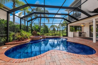 This gorgeous custom Lee Wetherington home is poised on one of on Lakewood Ranch Golf and Country Club in Florida - for sale on GolfHomes.com, golf home, golf lot