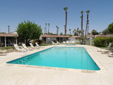 Meet your new poolside desert retreat! This 1,400 sf condo has on Cathedral Canyon Golf and Tennis Club in California - for sale on GolfHomes.com, golf home, golf lot