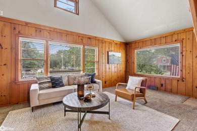 This charming cabin-style family home has been completely redone on All Vets Golf Club in Iowa - for sale on GolfHomes.com, golf home, golf lot