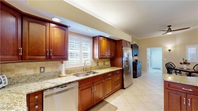 Welcome to this charming 2-bedroom, 2-bathroom villa with a den on Cypress Lake Country Club in Florida - for sale on GolfHomes.com, golf home, golf lot