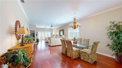 Welcome to this charming 2-bedroom, 2-bathroom villa with a den on Cypress Lake Country Club in Florida - for sale on GolfHomes.com, golf home, golf lot