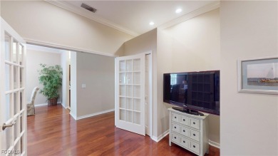Welcome to this charming 2-bedroom, 2-bathroom villa with a den on Cypress Lake Country Club in Florida - for sale on GolfHomes.com, golf home, golf lot