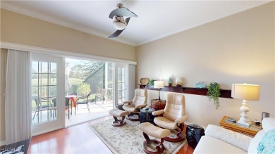 Welcome to this charming 2-bedroom, 2-bathroom villa with a den on Cypress Lake Country Club in Florida - for sale on GolfHomes.com, golf home, golf lot
