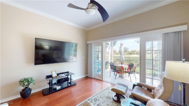 Welcome to this charming 2-bedroom, 2-bathroom villa with a den on Cypress Lake Country Club in Florida - for sale on GolfHomes.com, golf home, golf lot