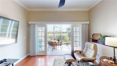 Welcome to this charming 2-bedroom, 2-bathroom villa with a den on Cypress Lake Country Club in Florida - for sale on GolfHomes.com, golf home, golf lot