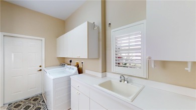 Welcome to this charming 2-bedroom, 2-bathroom villa with a den on Cypress Lake Country Club in Florida - for sale on GolfHomes.com, golf home, golf lot