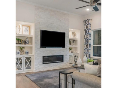 This popular Aubrey floor plan  is located on a quiet street on Wildhorse Golf Club of Robson Ranch in Texas - for sale on GolfHomes.com, golf home, golf lot