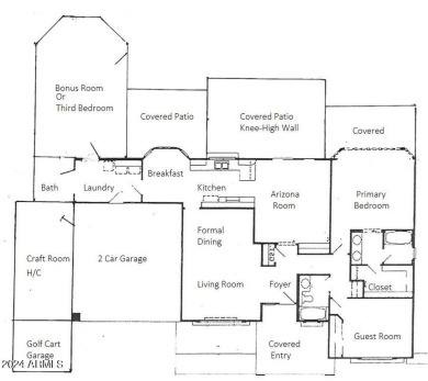 CHECK OUT THE FLOOR PLAN!  Great multi-generational home in Sun on Grandview Golf Course in Arizona - for sale on GolfHomes.com, golf home, golf lot