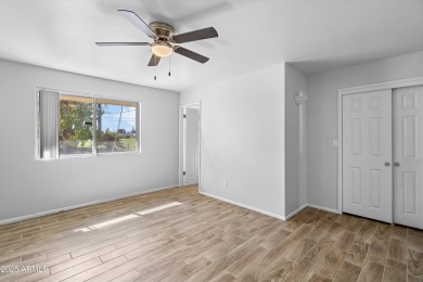 What a gem in Sun City! This home sits on a prime north/south on Sun City South Golf Course in Arizona - for sale on GolfHomes.com, golf home, golf lot