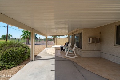What a gem in Sun City! This home sits on a prime north/south on Sun City South Golf Course in Arizona - for sale on GolfHomes.com, golf home, golf lot