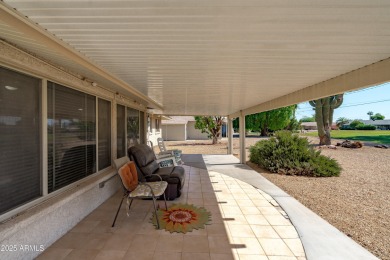 What a gem in Sun City! This home sits on a prime north/south on Sun City South Golf Course in Arizona - for sale on GolfHomes.com, golf home, golf lot