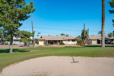 What a gem in Sun City! This home sits on a prime north/south on Sun City South Golf Course in Arizona - for sale on GolfHomes.com, golf home, golf lot