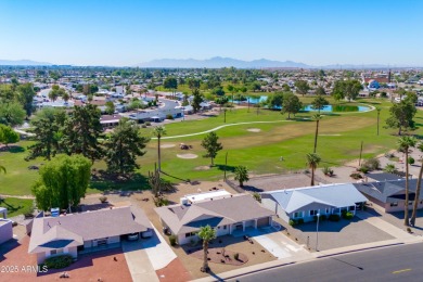 What a gem in Sun City! This home sits on a prime north/south on Sun City South Golf Course in Arizona - for sale on GolfHomes.com, golf home, golf lot