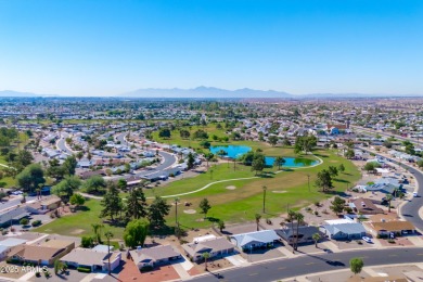 What a gem in Sun City! This home sits on a prime north/south on Sun City South Golf Course in Arizona - for sale on GolfHomes.com, golf home, golf lot