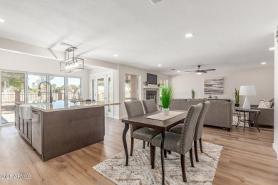 STUNNING REMODEL featuring RAISED CEILINGS, luxury wood-look on Sun Lakes Country Club in Arizona - for sale on GolfHomes.com, golf home, golf lot