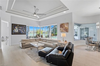 Experience the pinnacle of waterfront living at 18361 Verona on Miromar Lakes Golf Club in Florida - for sale on GolfHomes.com, golf home, golf lot