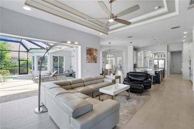 Experience the pinnacle of waterfront living at 18361 Verona on Miromar Lakes Golf Club in Florida - for sale on GolfHomes.com, golf home, golf lot