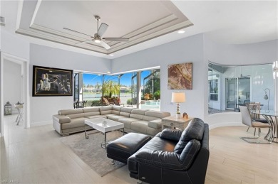 Experience the pinnacle of waterfront living at 18361 Verona on Miromar Lakes Golf Club in Florida - for sale on GolfHomes.com, golf home, golf lot