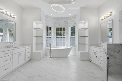 Experience the pinnacle of waterfront living at 18361 Verona on Miromar Lakes Golf Club in Florida - for sale on GolfHomes.com, golf home, golf lot