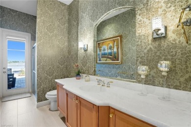 Experience the pinnacle of waterfront living at 18361 Verona on Miromar Lakes Golf Club in Florida - for sale on GolfHomes.com, golf home, golf lot