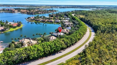 Experience the pinnacle of waterfront living at 18361 Verona on Miromar Lakes Golf Club in Florida - for sale on GolfHomes.com, golf home, golf lot