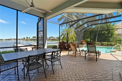Experience the pinnacle of waterfront living at 18361 Verona on Miromar Lakes Golf Club in Florida - for sale on GolfHomes.com, golf home, golf lot