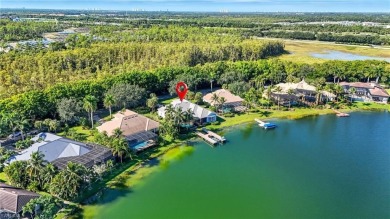 Experience the pinnacle of waterfront living at 18361 Verona on Miromar Lakes Golf Club in Florida - for sale on GolfHomes.com, golf home, golf lot