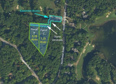 This 2 acre golf course lot (parcels B & C) is in the heart of on Michaywe Pines Course in Michigan - for sale on GolfHomes.com, golf home, golf lot