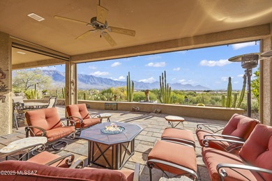 Wake up to panoramic, unobstructed mountain views from this on Saddlebrooke Golf Course in Arizona - for sale on GolfHomes.com, golf home, golf lot