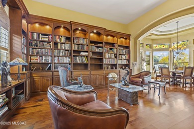 Wake up to panoramic, unobstructed mountain views from this on Saddlebrooke Golf Course in Arizona - for sale on GolfHomes.com, golf home, golf lot