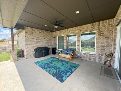 Newer house with 4 beds plus a flex space that makes a great on Pebble Creek Golf Course in Oklahoma - for sale on GolfHomes.com, golf home, golf lot