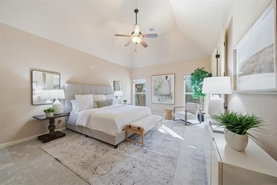 Stunning home backing to a private wooded preserve with on White Hawk Golf Club in Oklahoma - for sale on GolfHomes.com, golf home, golf lot