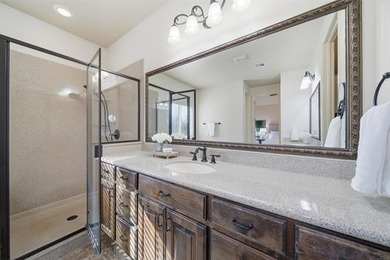 Stunning home backing to a private wooded preserve with on White Hawk Golf Club in Oklahoma - for sale on GolfHomes.com, golf home, golf lot